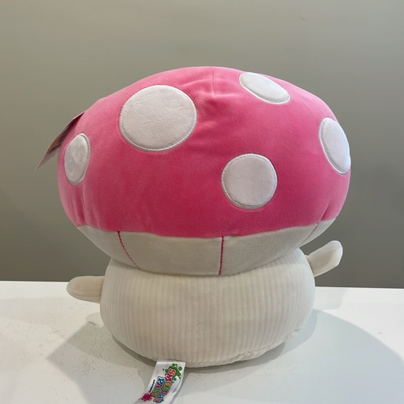 NWT 9” Smoochy Pals Pink Mushroom 🍄 Squishy Plush by Linzy Toys - Picture 3 of 3